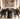 High-End American Solid Wood Dining Table and Chairs Set