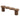 Elegant Nordic Fluted Oak Bench with Burl Top - Modern Indoor/Outdoor Seating