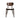 Contemporary Solid Oak Walnut Finish Dining Chair with Plush Boucle Upholstery