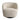 Modern Oatmeal Cotton Upholstered Swivel Club Chair for Living Room & Hotel