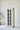 Charming Antique White Recycled Pine Display Cabinet for Living Room