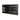 Elegant Black Oak Wood Sideboard: Glass Doors, Versatile Living Room Storage