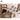 Elegant Square Beige Natural Travertine Dining Table for Modern Living Spaces