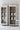 European Retro Recycled Pine Display Cabinet: Rustic Wood Storage for Living Room