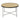 Elegant Round Metal Frame Coffee Table with Wood, Marble, Glass Top