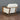 Stylish Modern Fabric Lounge Chair: Comfortable Oak Wood Frame Living Room Seating