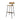 Modern Industrial Oak & Metal Counter Stool - High Bar Chair for Kitchen