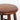 Rustic Oak Farmhouse Round Seat Backless Bar Stool for Kitchen Counter