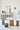 Nordic Wabi Sabi Concrete Recycled Pine Dining Table - Vintage Heritage Design