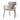 Chic Gray Boucle Dining Armchair: Modern Luxury Seating with Durable Metal Legs
