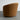 Modern Brown Velvet Swivel Barrel Chair with Curved Back Design