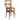Premium Oak Wood Cross Back Chair Stackable Dining Event Rental Furniture