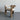 Elegant Modern Oak Wood Dining Arm Chair: Curved Design, Plush Upholstery