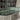 Sleek Modern Oval Dining Table Set with Verde Alpi Green Marble Top