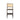 Stylish Modern Oak Wood Rattan Back Armless Counter Bar Stool