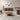 Elegant Nordic Fluted Oak Bench with Burl Top - Modern Indoor/Outdoor Seating