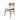 Premium Mid-Century Natural Oak Carved Back Padded Dining Chair