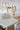 Modern Nordic Rectangle Dining Table: Recycled Pine Wood Slab & Concrete Base