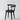 Smoked Oak Modernist Round Back Dining Chair - Burnt Antique Finish