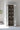 Charming Antique White Recycled Pine Display Cabinet for Living Room