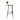 Modern Industrial Oak & Metal Counter Stool - High Bar Chair for Kitchen