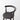 Smoked Oak Dining Chair: Modern Circular Design, Round Backrest, Antique Finish
