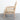 Elegant French Solid Oak Living Room Armchair: Linen/Velvet Upholstered Leisure Chair