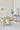 Rustic Wabi-Sabi Recycled Pine Wood Round Dining Table, Modern Farmhouse Style