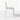 Chic Solid Oak Wood Rattan Armless Dining Chair with Boucle Seat