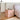 Modern Natural Pink Marble Rectangle Side Table for Living Room, Durable Stone Accent