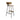 Modern Industrial Oak & Metal Counter Stool - High Bar Chair for Kitchen