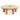 Chic Rattan & Oak Coffee Table - 6 Cane Inset Segments, Modern Living Room Centerpiece