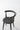Mid-Century Modern Round Backrest Dining Chair, Burnt Oakwood Accent Seating