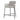 Modern Boucle Velvet Upholstered High Bar Stool with Armrest - Counter Height Chair
