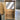 Modern Rattan Wine Bar Cabinet, Two-Door Tall Storage, Solid Oak Wood