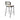 Modern Black Metal Rattan Back Bar Stool for Cafe Restaurant Club Home