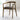 Handcrafted Round Back Dining Chair: Solid Oak Wood, Leatherette Seat, Elegant Design