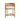 Natural Cane Rattan Counter Stool Oak Frame High Bar Chair for Kitchen Dining