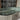 Sleek Modern Oval Dining Table Set with Verde Alpi Green Marble Top