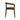 Handcrafted Round Back Dining Chair: Solid Oak Wood, Leatherette Seat, Elegant Design