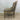 Elegant French Vintage Linen Upholstered Carved Solid Oak Dining Chair