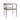 Modern Forged Metal Dining Chair: Pewter Frame, Linen Upholstery