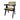 Elegant Black Oak Rattan Dining Chair for Modern Home Restaurant Hotel Wedding