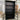 Elegant Black Oak Glass Display Cabinet for Living Room Storage & Decor