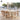 Elegant Rice White Oval Travertine Dining Table for Modern Homes & Hotels