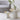 Chic Concrete & Gold Nesting Side Tables - Stackable Round Coffee Table Set
