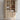 Natural Oak Wood Glass Display Cabinet Living Room Storage Organizer