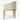 Elegant Linen Barrelback Dining Armchair - French Contemporary Solid Oak Wood