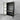Elegant Solid Oak Wood Black Glass Display Cabinet Bookcase for Living Room