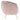 Luxurious Blush Velvet Sofia Accent Chair, Modern Stainless Steel Leisure Living Room